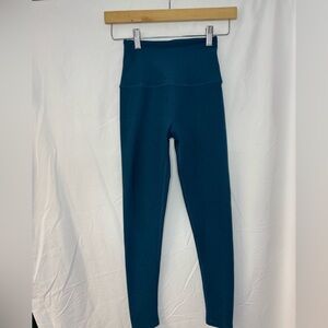 Beyond yoga teal space dye high rise leggings xs